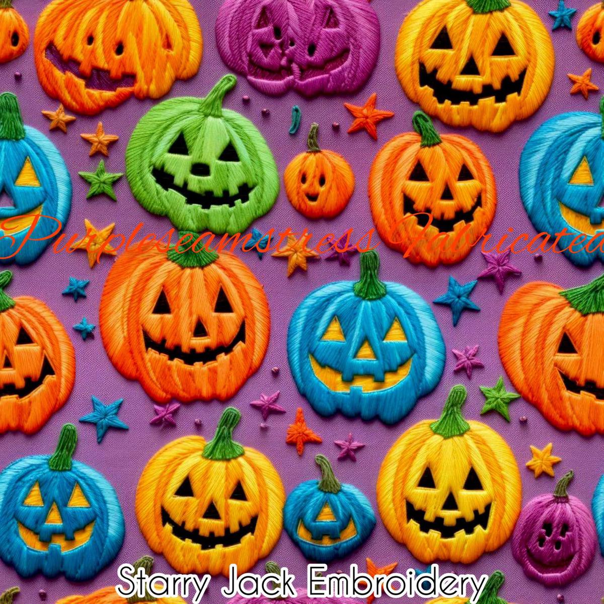 Faux Starry Jack Embroidery  Fabric