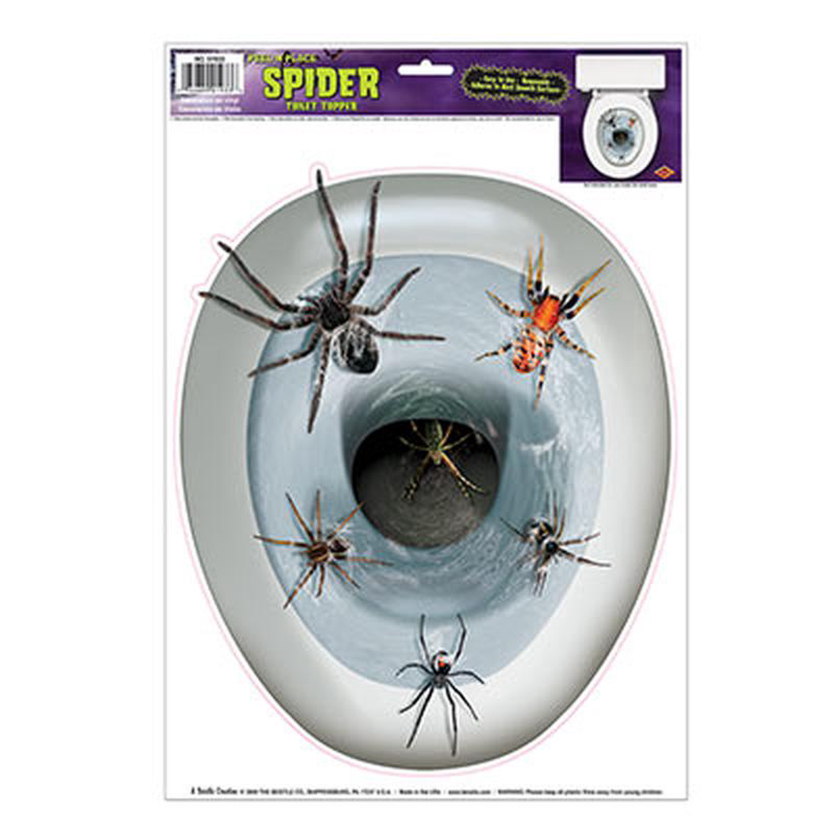 Spiders Toilet Topper Peel 8217N Place