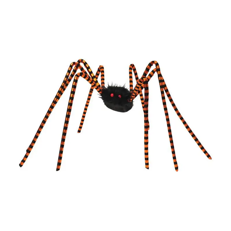 Metallic Stripe Spider 50 in. - Orange