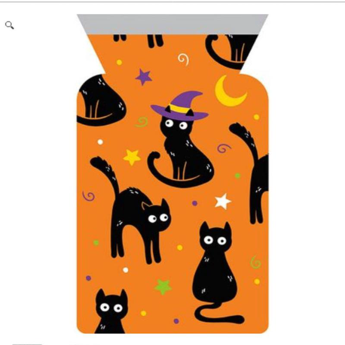 Zipper Seal Treat Bag 8211 Halloween Cat 12ct