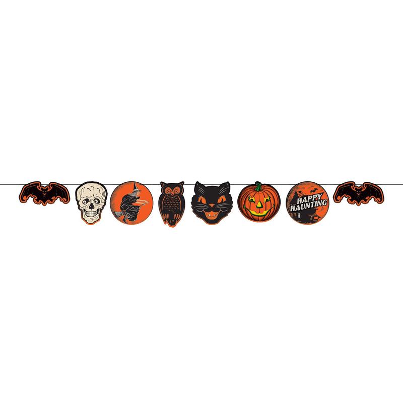 Vintage Halloween Jointed Streamer - 2-Sided Decoration