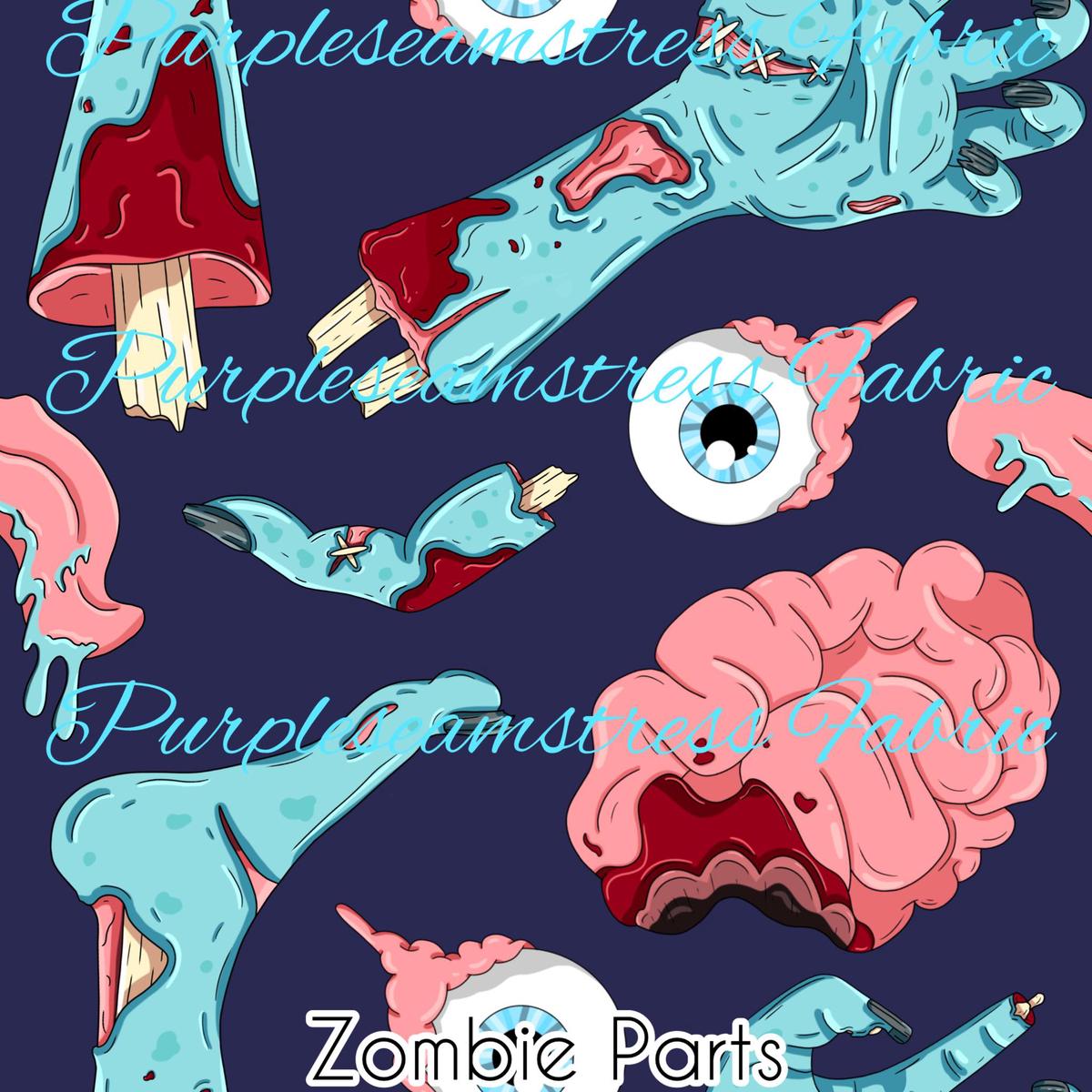 Zombie Parts  Fabric