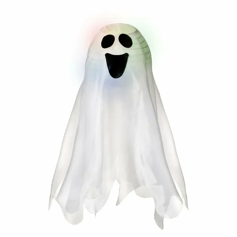 Halloween Light-Up Ghost Fabric Hanging Decoration