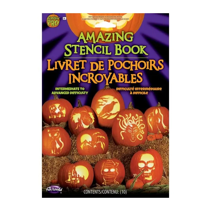 10 Piece Amazing Stencil Book