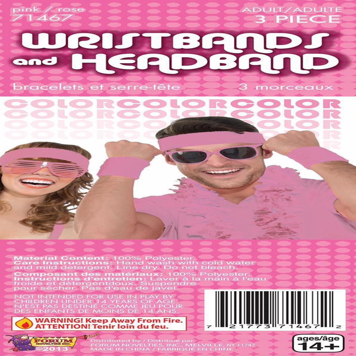 Wristbands & Headband Pink