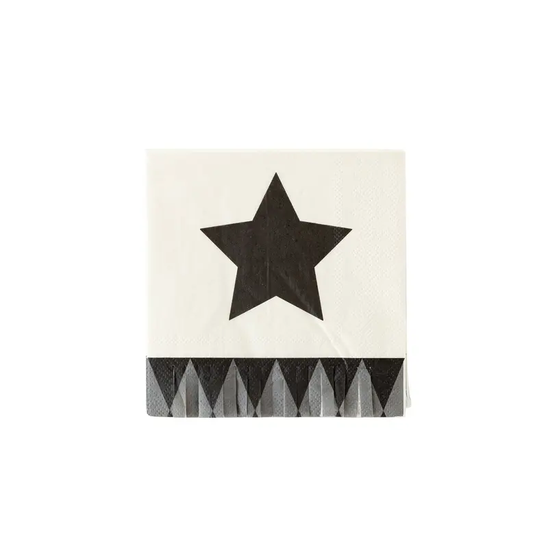 Vintage Halloween Star Fringe Cocktail Napkin (24pk)