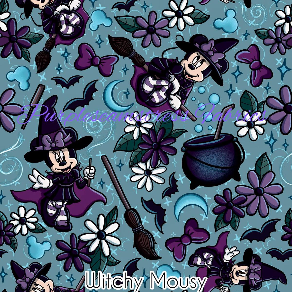 Witchy Mousy  Fabric