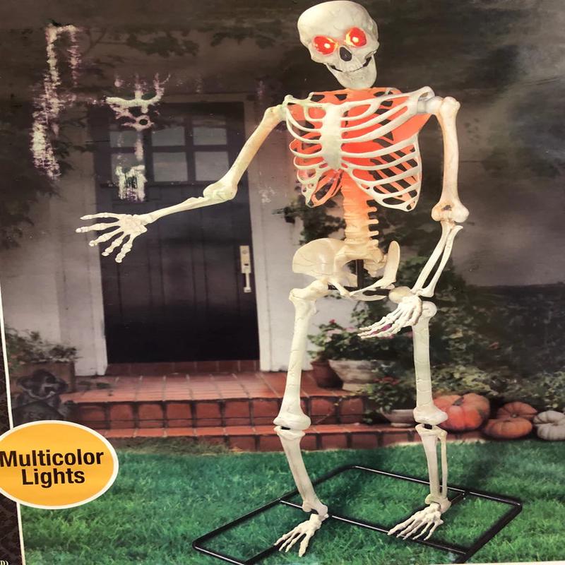 10ft Giant Skeleton w/ Multicolor Lights