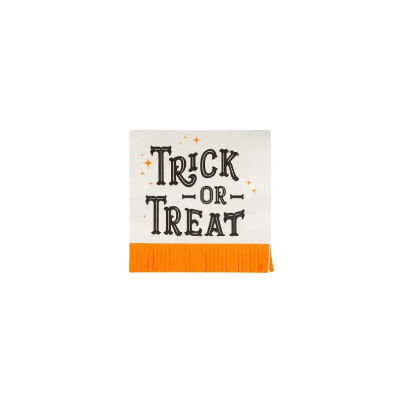 Vintage Trick or Treat Cocktail Napkin