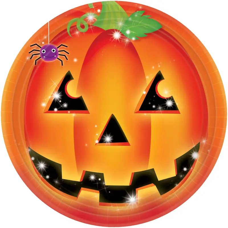 Perfect Pumpkin Round Plates, 6 3/4"