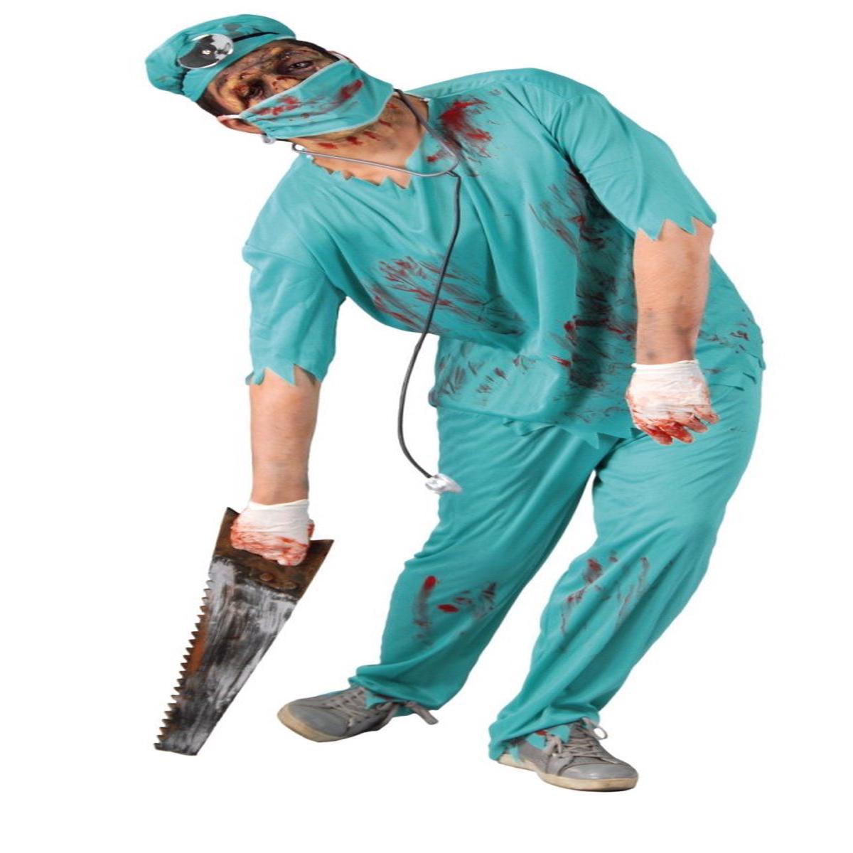 Zombie halloweenkostume mnd kirurg