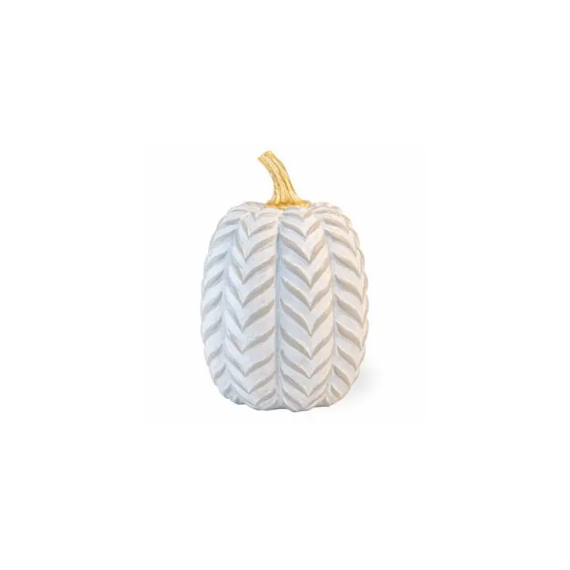 Gray Chevron Pumpkin