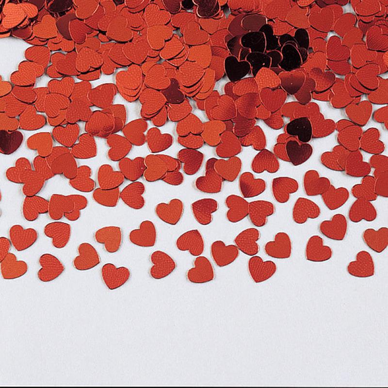 12/Case Bulk Red Heart Confetti