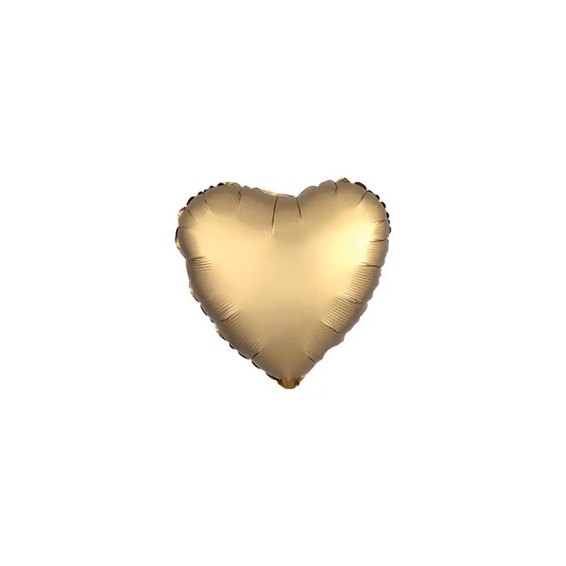 18" Satin Luxe Gold Heart Foil Balloon