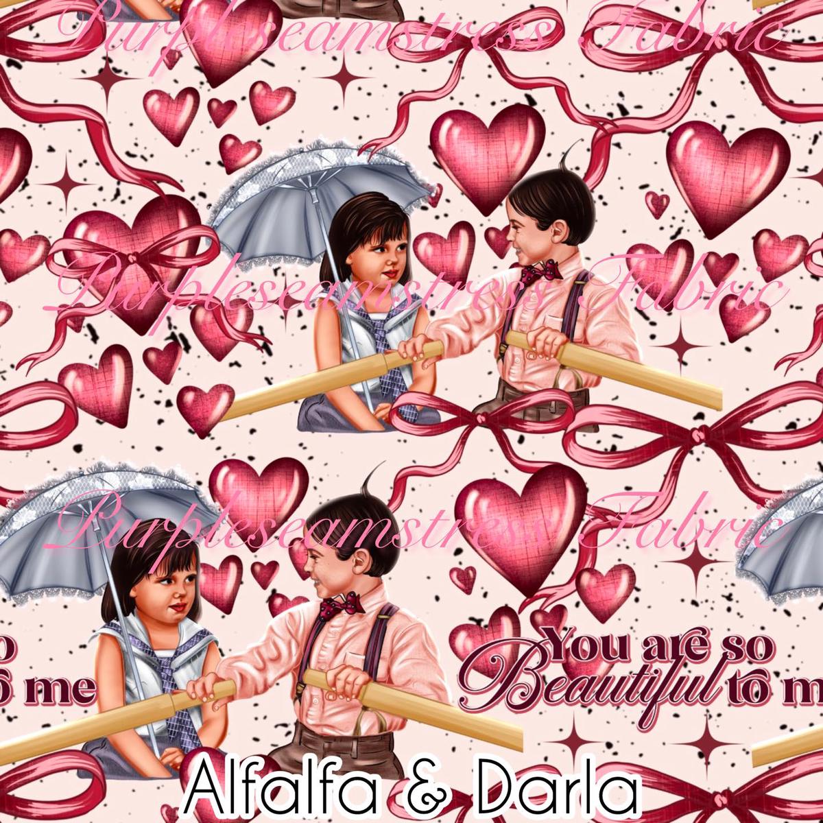 Alfalfa & Darla  Fabric