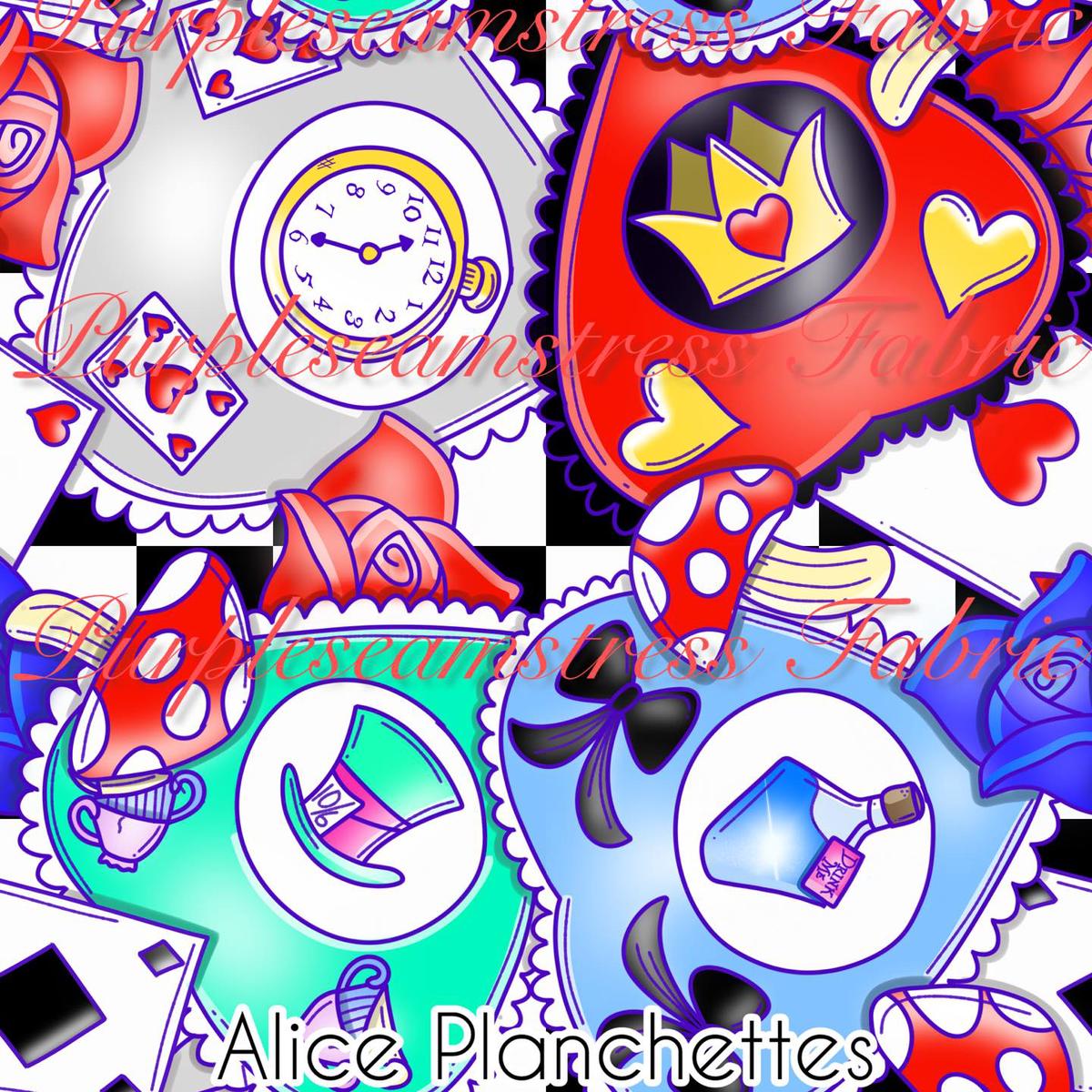 Alice Planchettes  Fabric