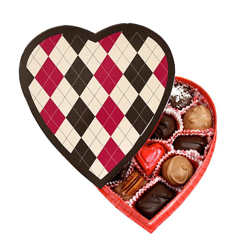Argyle Heart Box (8 oz)