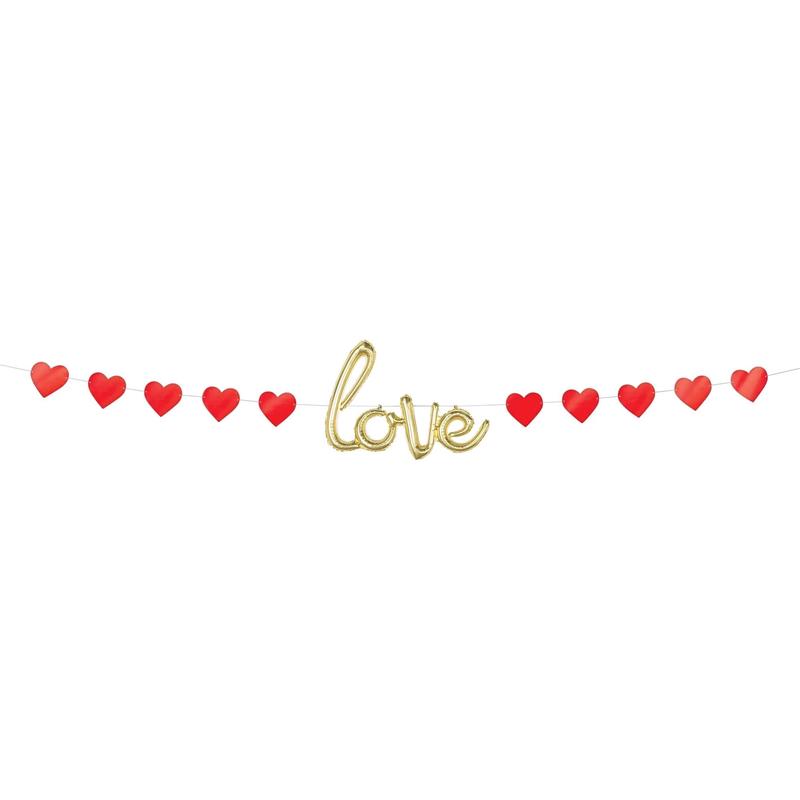 Balloon Love Banner Kit, 240 Inches, 1 Count