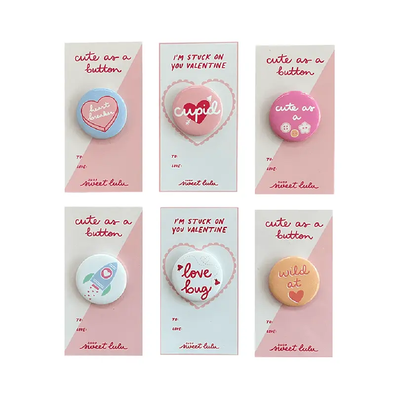 Cute as a Button Valentine's Day Card Set