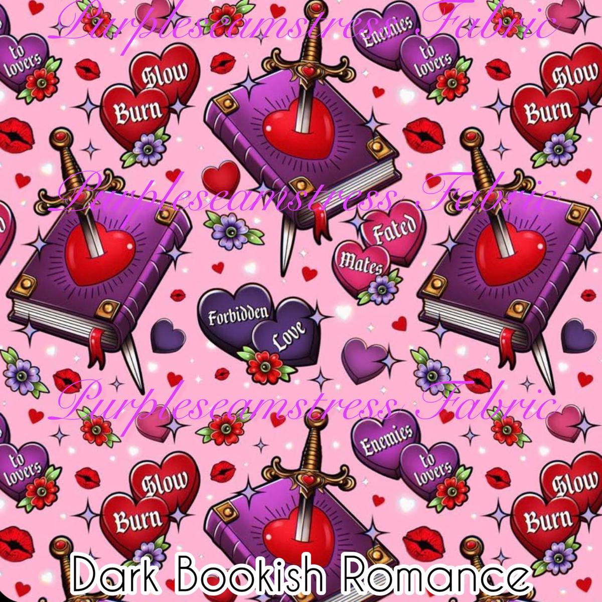 Dark Bookish Romance  Fabric