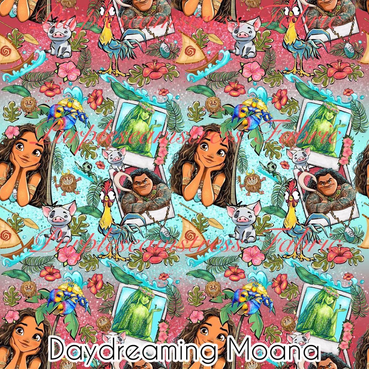 Daydreaming Moana  Fabric