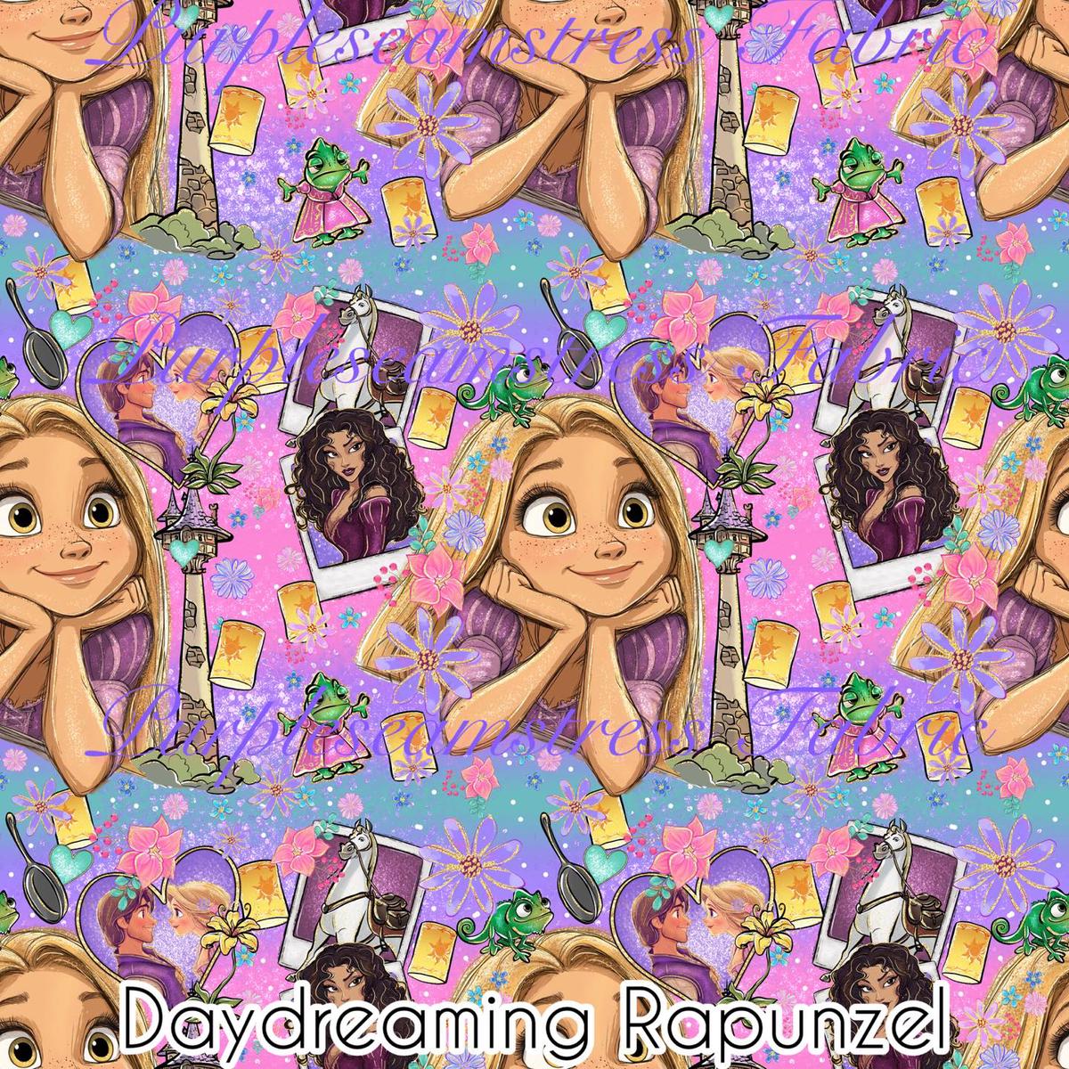 Daydreaming Rapunzel  Fabric