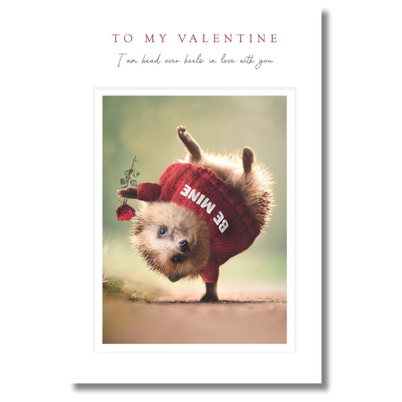 Tracks To My Valentine - Greeting Card