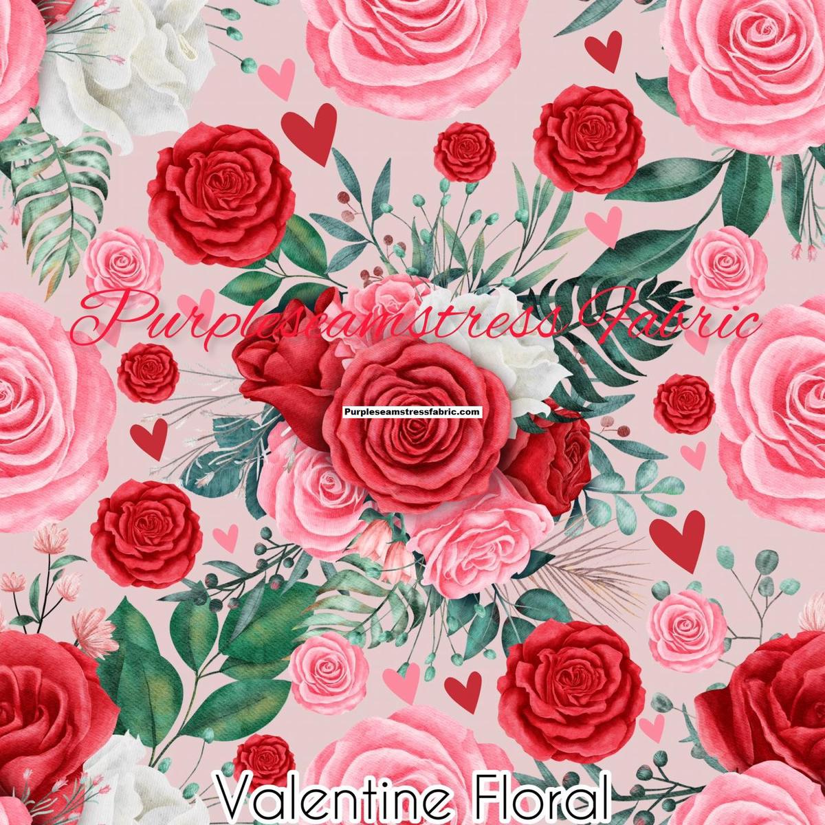 Valentine Floral  Fabric