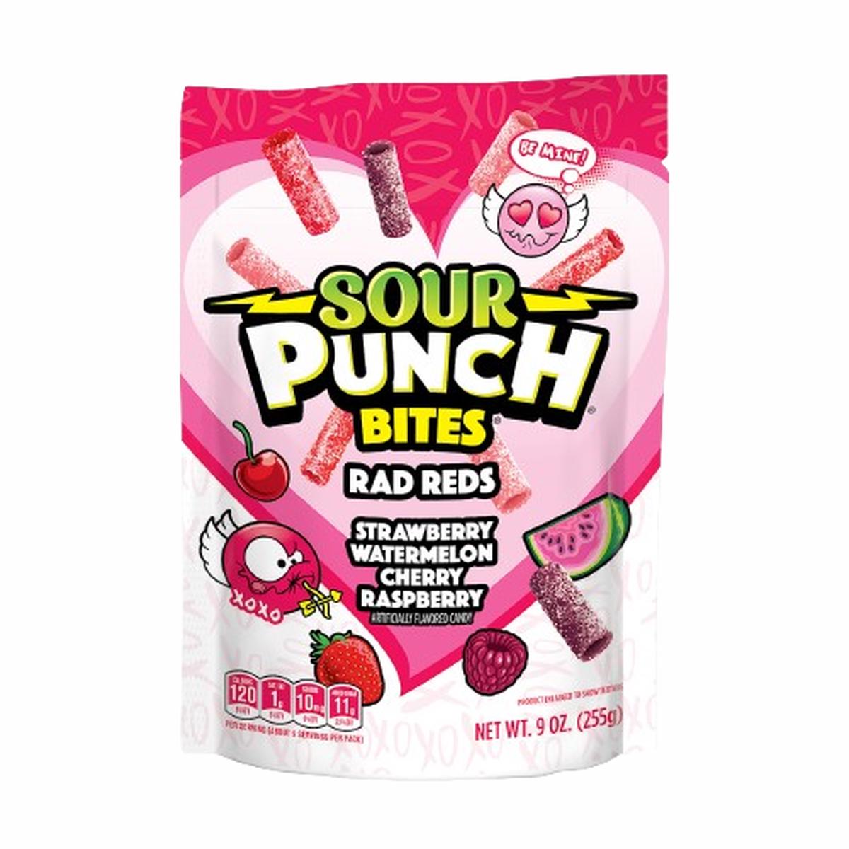 Valentine's Sour Punch Bites Rad Reds 9 oz. Bag