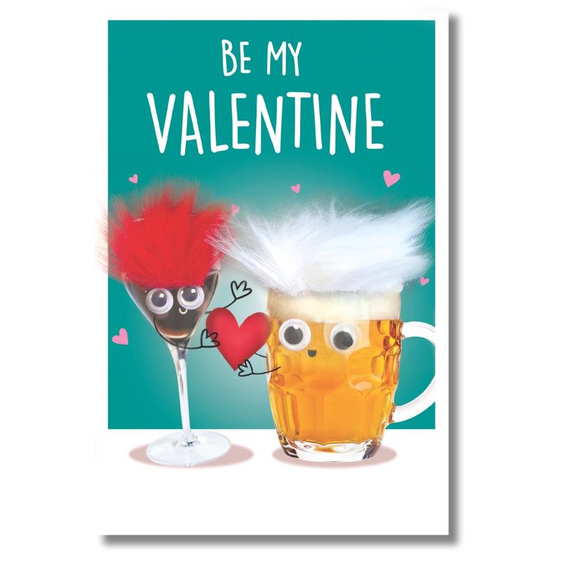 Tracks Be My Valentine - Greeting Card
