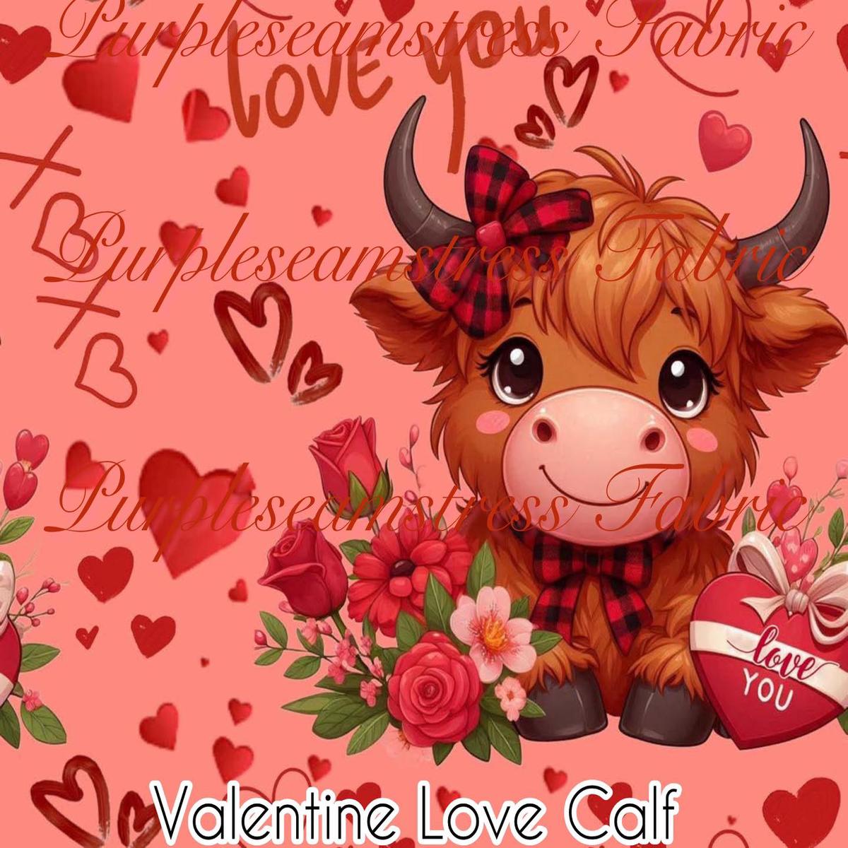 Valentine Love Calf  Fabric