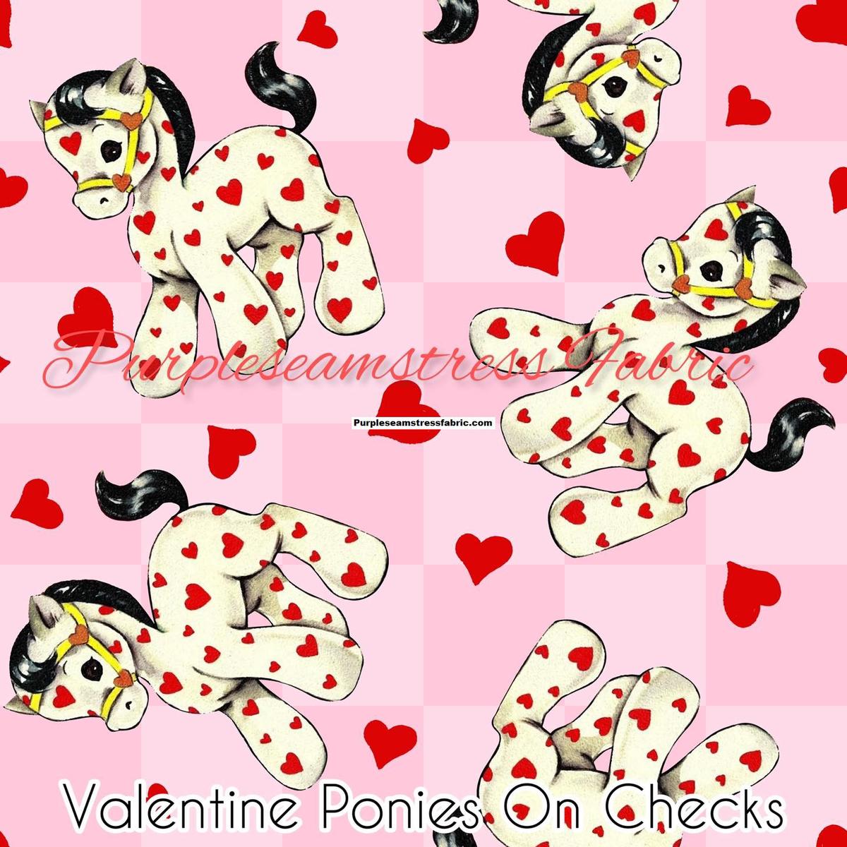 Valentine Ponies & Checks  F...