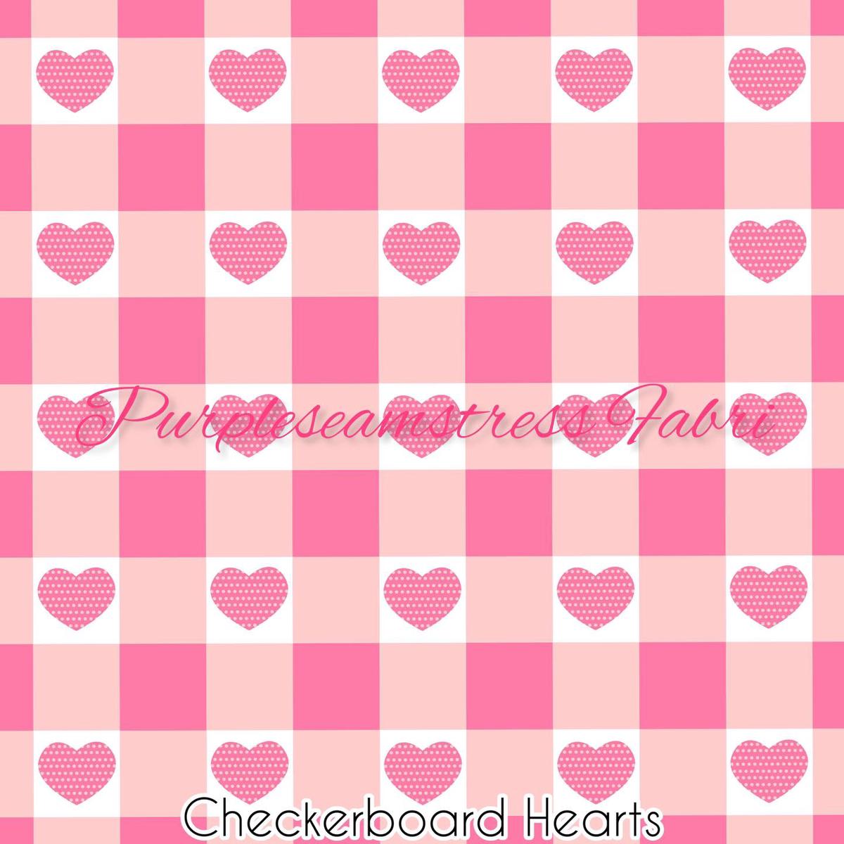 Checkerboard Hearts Cotton Lycra ...