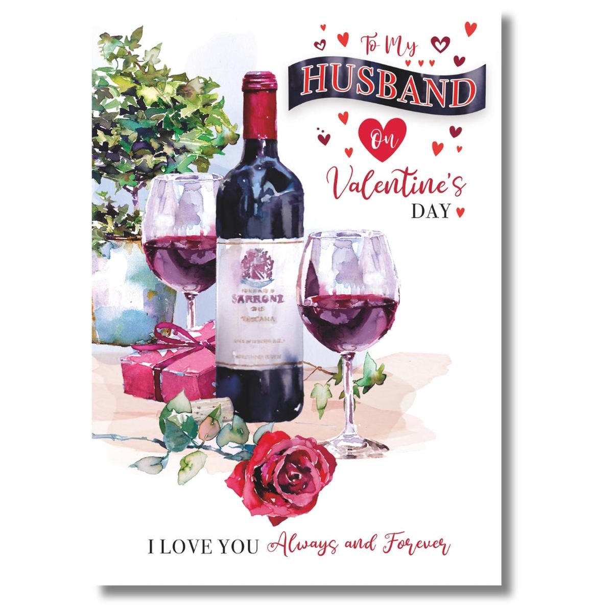 Cherry Orchard To My Husband On Valentine's Day - Greeting Card