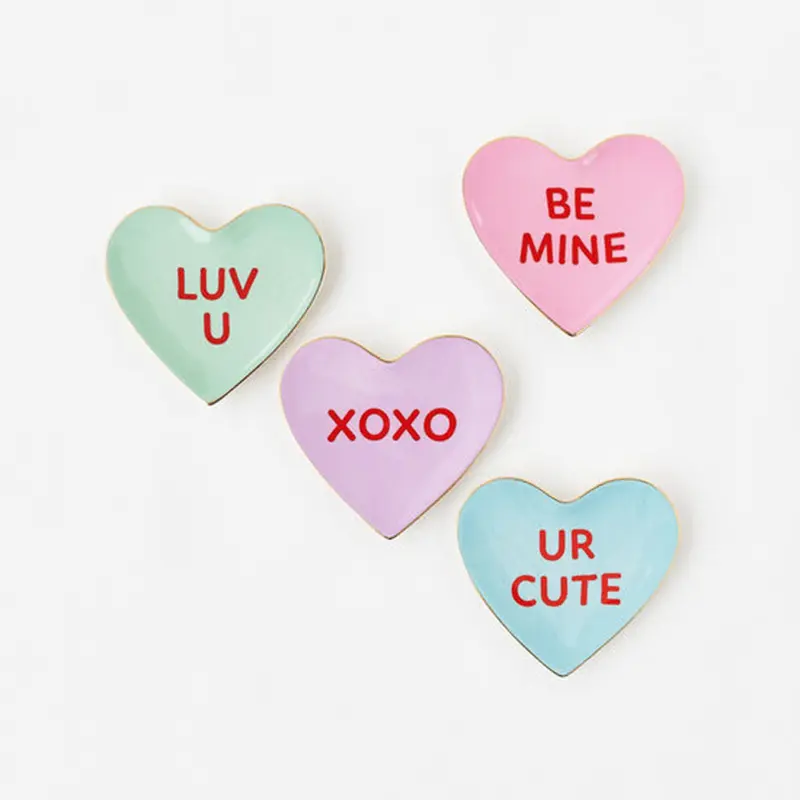 Conversation Heart Trinket Dish - 4 Style Options