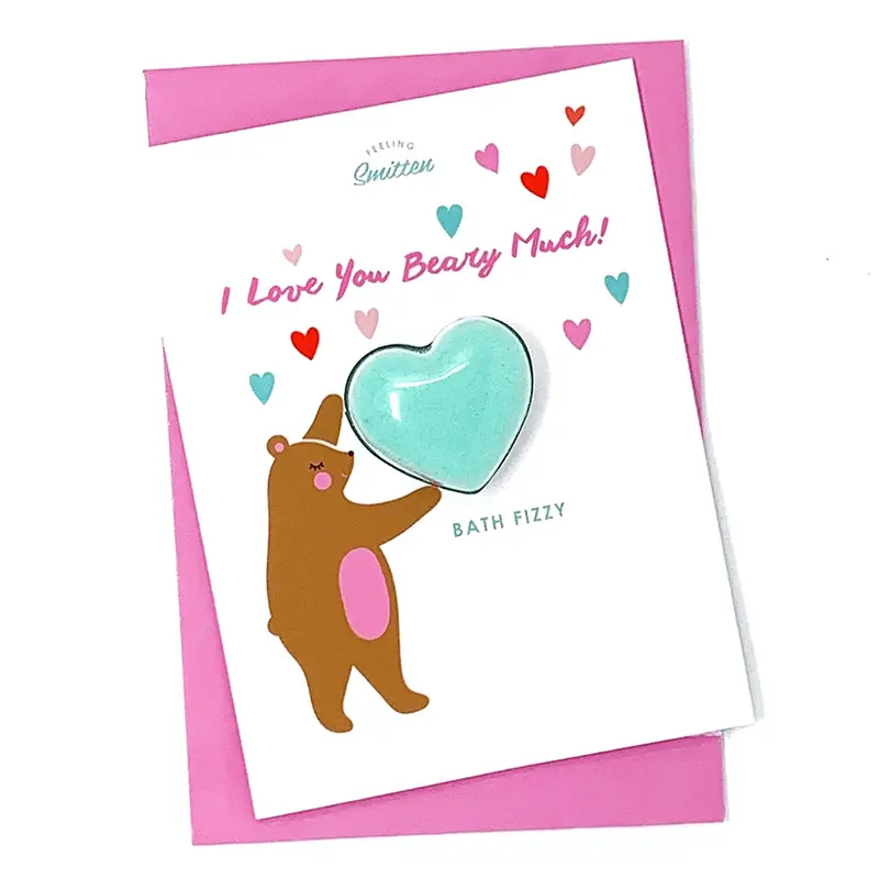 "I Love You Beary Much" Bath Bomb Card