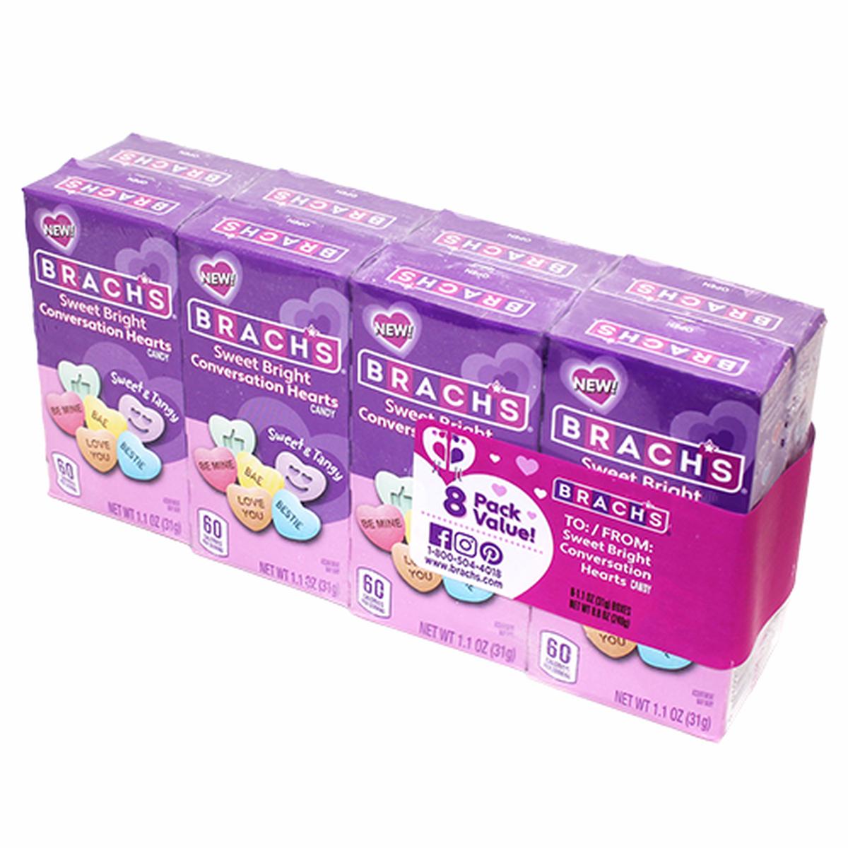Brach's Sweet Bright Conversation Hearts To From Boxes 8 Pack
