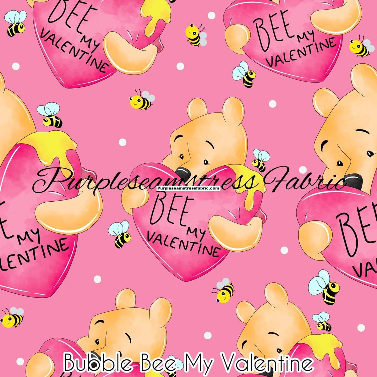 Bumble Bee My Valentine  Fabric