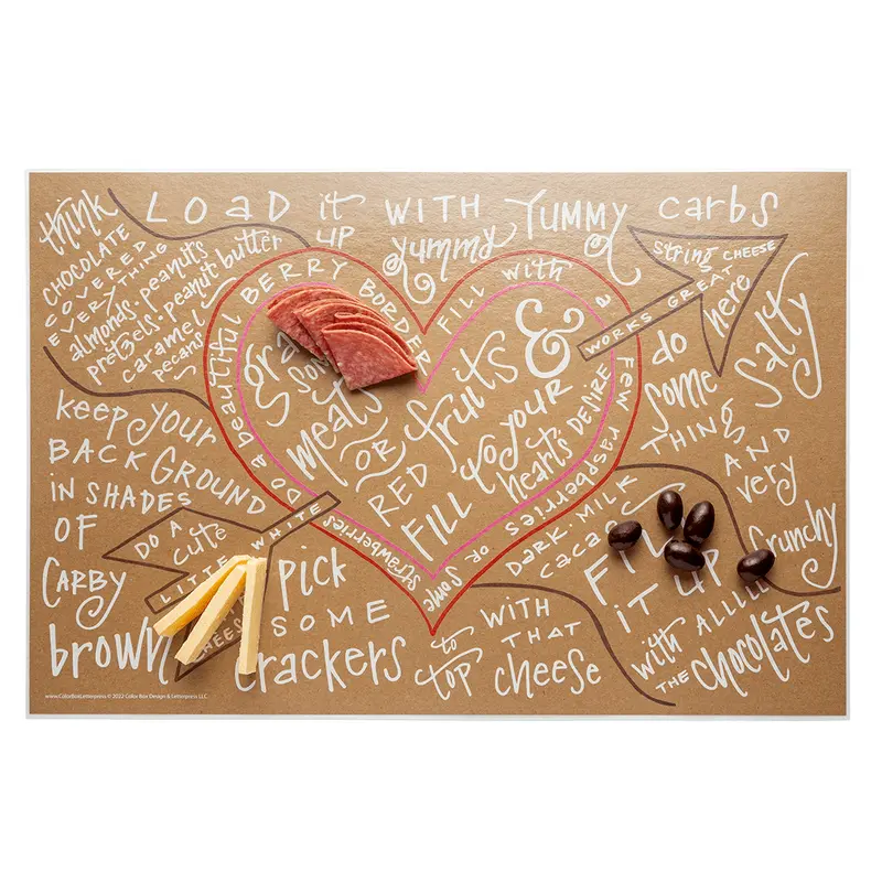 Charcuterie Cheat Sheet - Heart