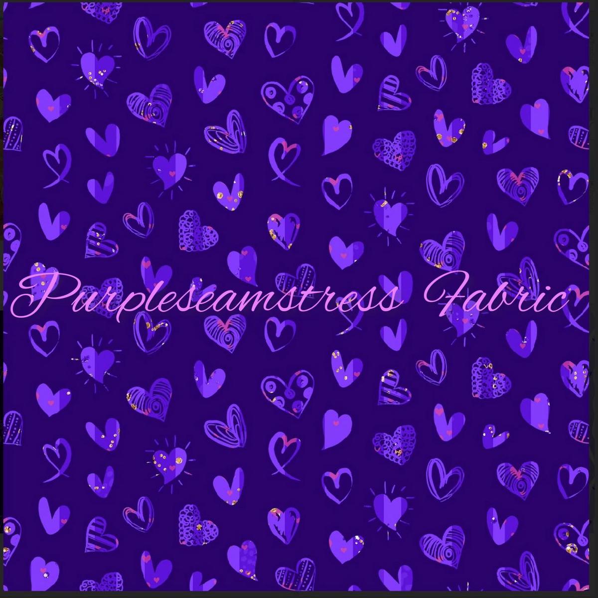 Violet Valentine  Fabric