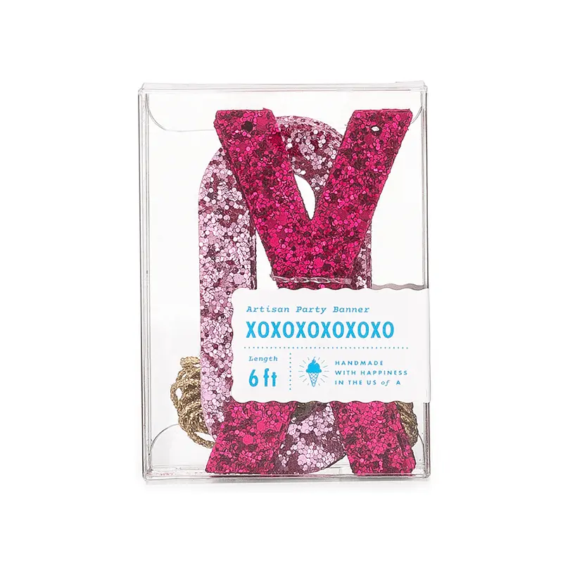 Wildberry & Pink XOXO Artisan Banner