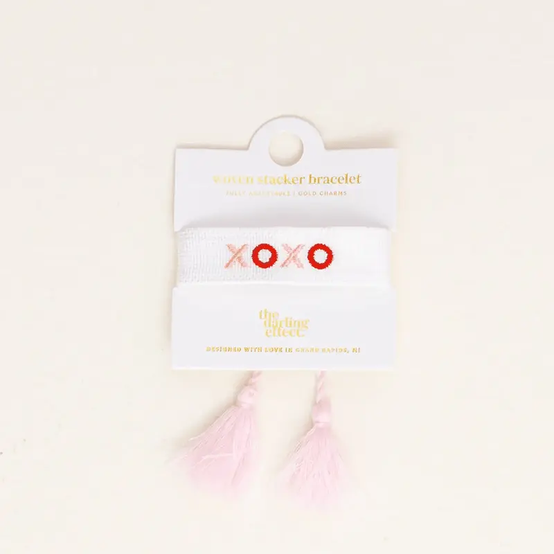 Woven Word Bracelet - XOXO
