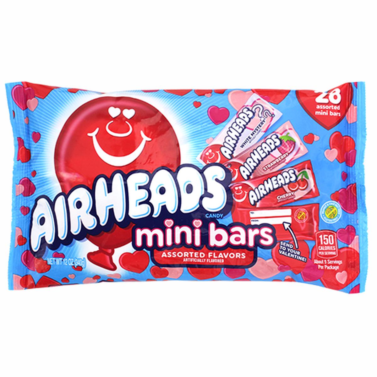 Airheads Mini Valentines Day Assorted 28 Count 12 oz. Bag