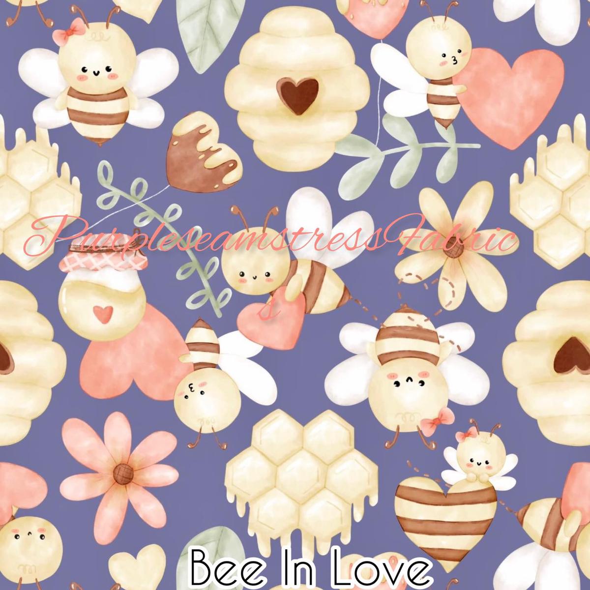Bee in Love  Fabric