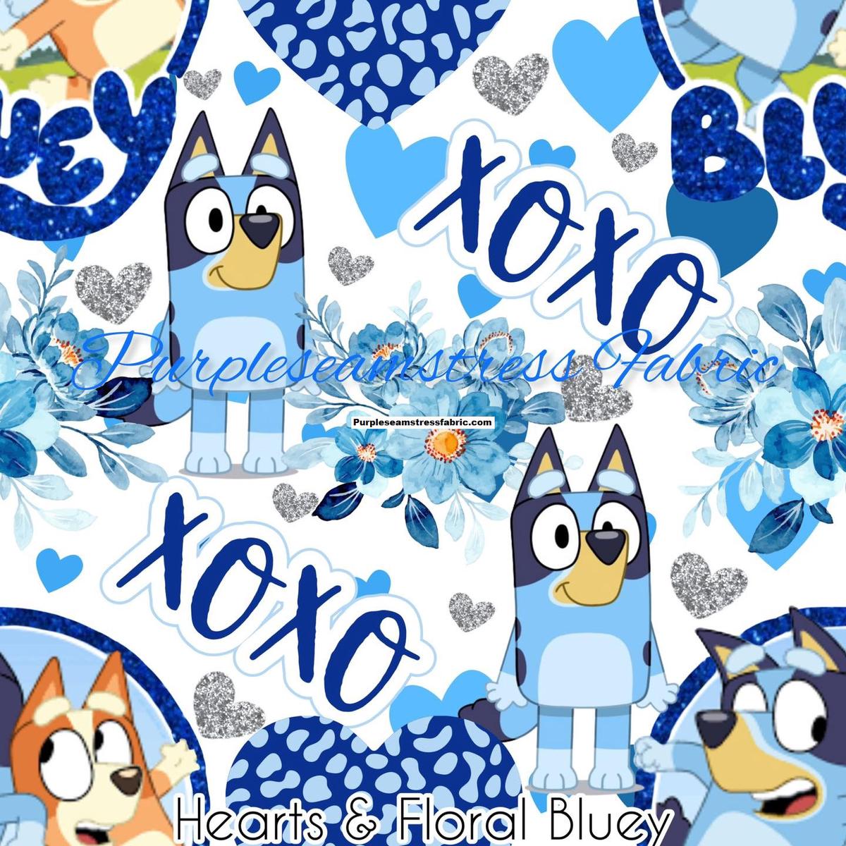 Blue Hearts & Floral Bluey  ...