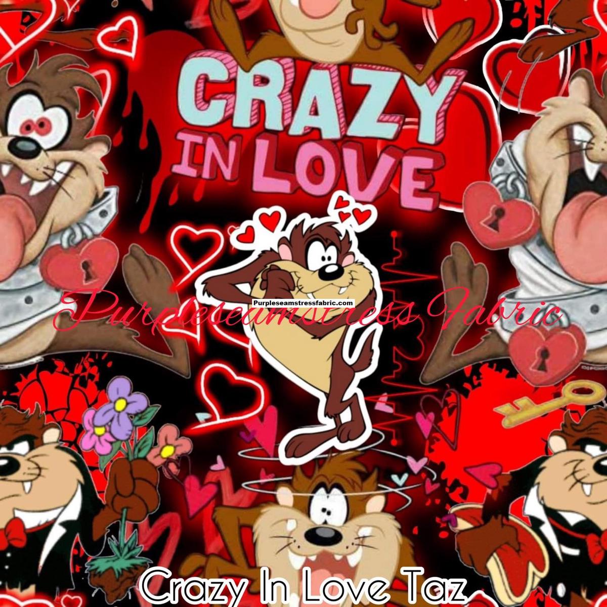 Crazy In Love Taz  Fabric