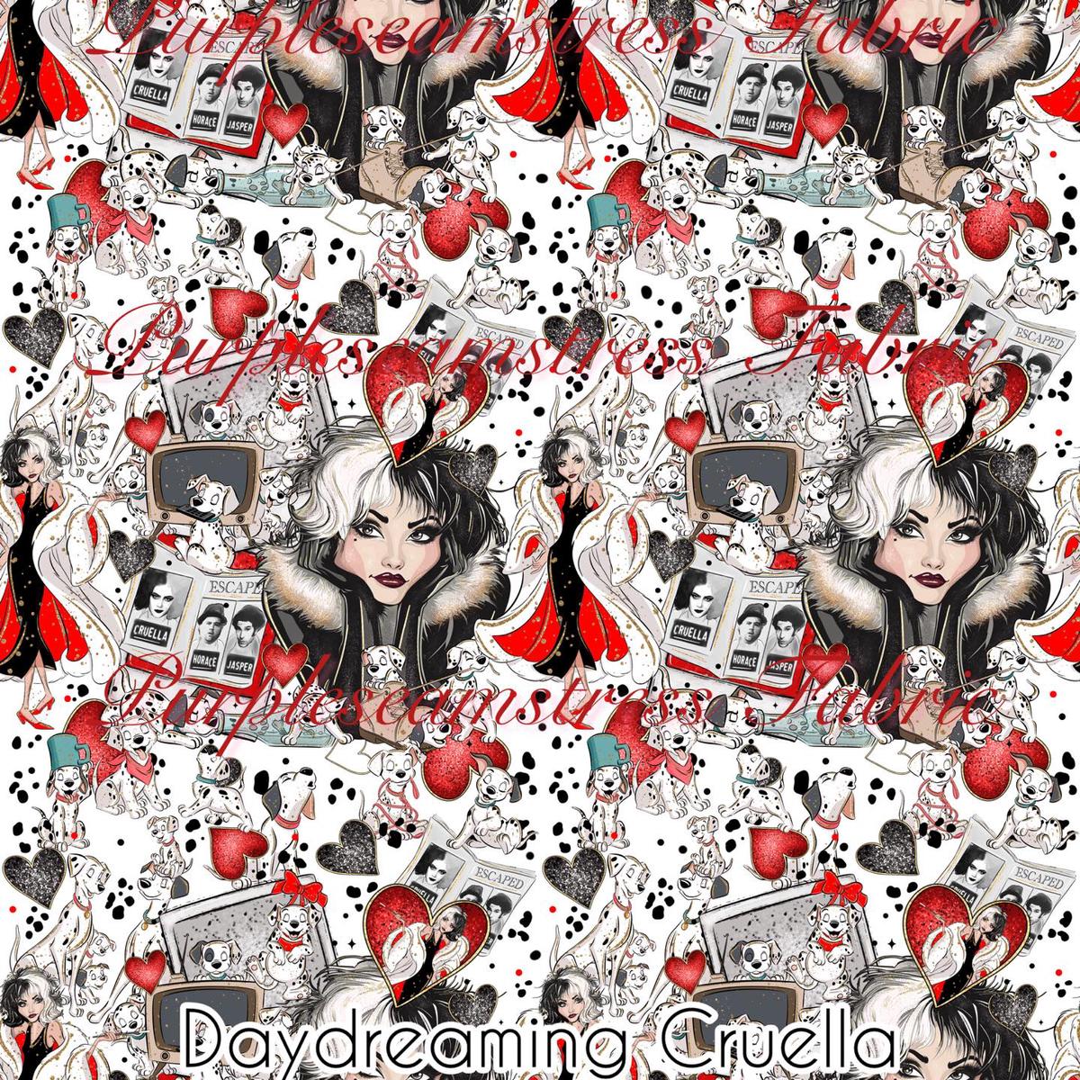 Daydreaming Cruella  Fabric