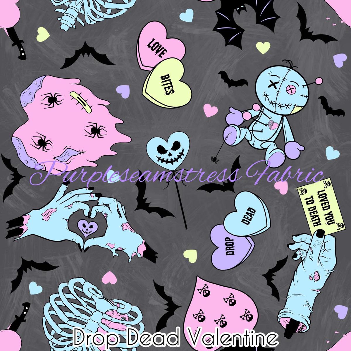 Drop Dead Valentine  Fabric