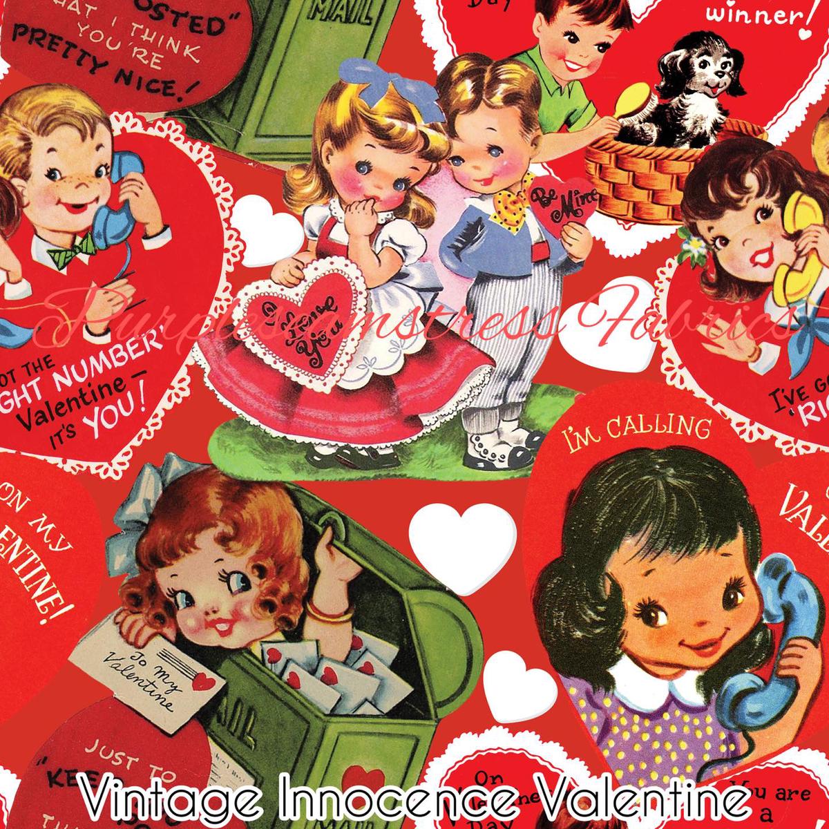 Vintage Innocence Valentine  Fabr...