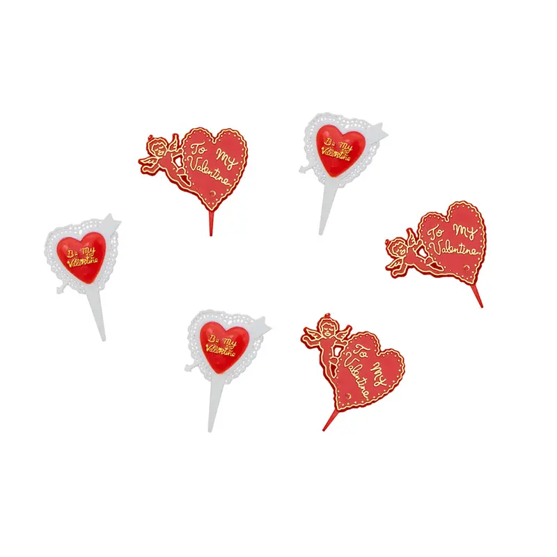 Vintage Style Valentine's Day Cupcake Picks - 2 Style Options